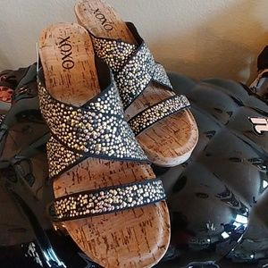 XOXO wedge sandals